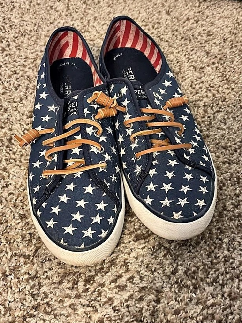 Sperry Women's Crest Vibe Americana Stars & Stripes Sneakers Crest Vibe